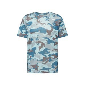 NIKE Funkční tričko  kouřově modrá / azurová / světlemodrá / tmavě šedá