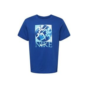 NIKE Funkční tričko  tyrkysová / královská modrá / bílá