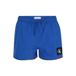 Calvin Klein Swimwear Plavecké šortky  modrá / mix barev
