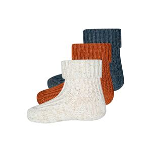 EWERS Ponožky  rezavě hnědá / bílý melír / námořnická modř