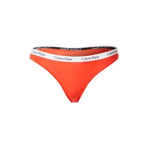 Calvin Klein Underwear Tanga 'Carousel'  oranžově červená / bílá / černá