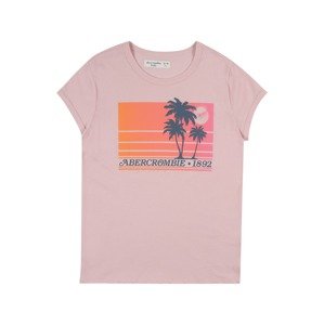 Abercrombie & Fitch Tričko 'MAY'  námořnická modř / svítivě oranžová / svítivě růžová / světle růžová / bílá