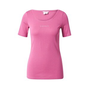 ESPRIT Tričko  pink / průhledná