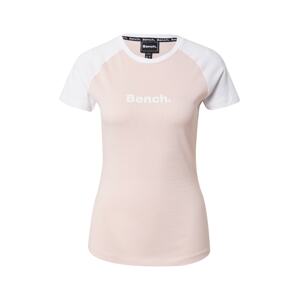 BENCH Tričko 'FUTURA'  světle růžová / bílá
