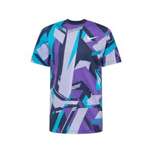 NIKE Funkční tričko  šeříková / tmavě fialová / světlemodrá / námořnická modř