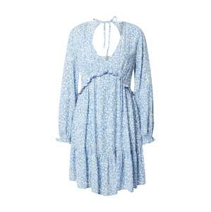 ABOUT YOU Letní šaty 'Mathilda' světlemodrá / bílá