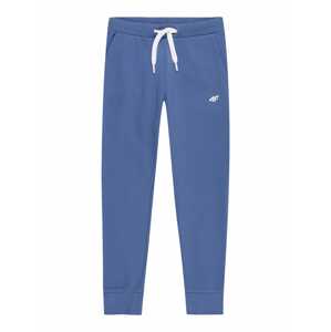 4F Sportovní kalhoty  modrá / bílá