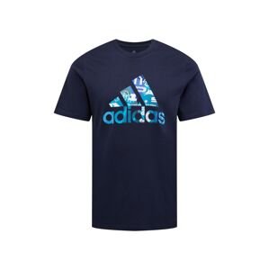 ADIDAS PERFORMANCE Funkční tričko  námořnická modř / azurová / tyrkysová / bílá