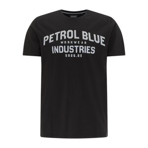 Petrol Industries Tričko  antracitová / černá