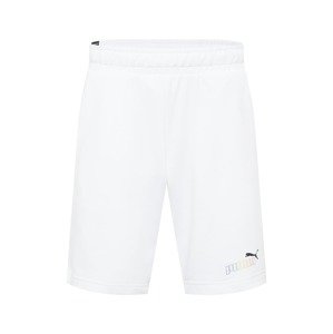 PUMA Sportovní kalhoty  bílá / mix barev