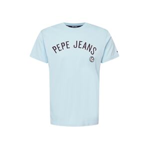 Pepe Jeans Tričko 'ALESSIO'  světlemodrá / černá / bílá