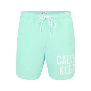 Calvin Klein Plavecké šortky  nefritová / bílá