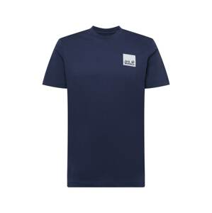 JACK WOLFSKIN Funkční tričko 'RAINBOW'  námořnická modř / bílá