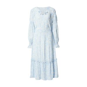 KnowledgeCotton Apparel Košilové šaty 'FLEUR' modrá / bílá