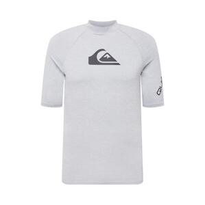 QUIKSILVER Funkční tričko 'ALL TIME'  šedý melír / černá