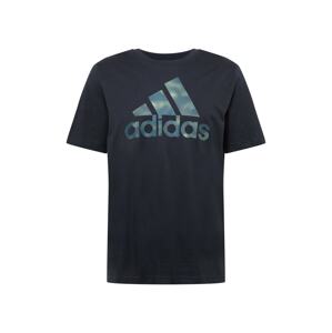 ADIDAS SPORTSWEAR Funkční tričko khaki / tmavě zelená / černá