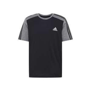 ADIDAS SPORTSWEAR Funkční tričko šedý melír / černá / bílá