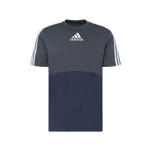 ADIDAS SPORTSWEAR Funkční tričko  noční modrá / tmavě šedá / bílá