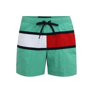 Tommy Hilfiger Underwear Plavecké šortky  nefritová / bílá / červená / černá