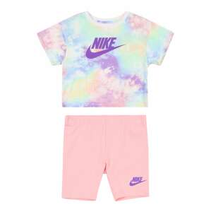 Nike Sportswear Joggingová souprava  tyrkysová / růžová / tmavě fialová / limone / bílá