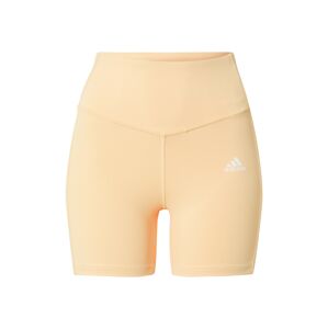 ADIDAS PERFORMANCE Sportovní kalhoty  pastelově oranžová / bílá