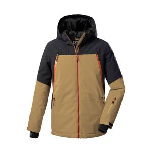 KILLTEC Outdoorová bunda velbloudí / oranžová / černá
