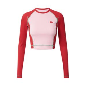 Lacoste Sport Funkční tričko  růžová / červená