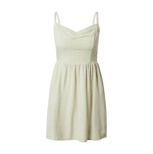 HOLLISTER Letní šaty 'APAC' pastelově zelená / bílá