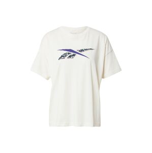 Reebok Sport Funkční tričko 'Modern Safari'  krémová / petrolejová / tmavě fialová / růžová