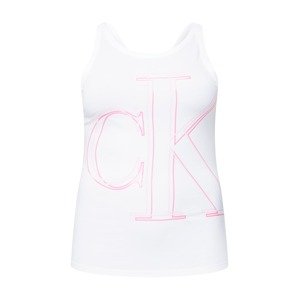 Calvin Klein Jeans Curve Top  pink / bílá