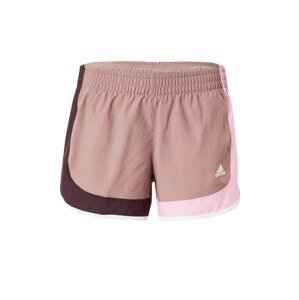 ADIDAS SPORTSWEAR Sportovní kalhoty  rezavě hnědá / světle růžová / černá / bílá