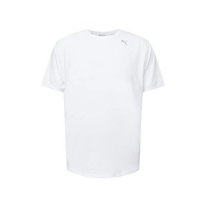 PUMA Funkční tričko  šedá / bílá