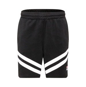 FILA Sportovní kalhoty 'ZUGO'  černá / bílá