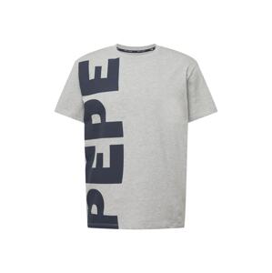 Pepe Jeans Tričko 'SHEDRICK'  námořnická modř / světle šedá