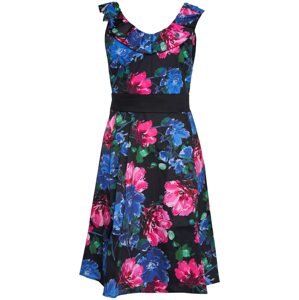 Orsay Šaty 'Flarefloral'  černá / modrá / pink / zelená