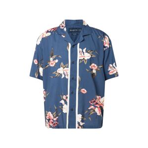 Abercrombie & Fitch Košile  enciánová modrá / světle růžová / bílá / khaki