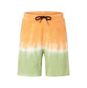 NU-IN Kalhoty světle zelená / oranžová / bílá