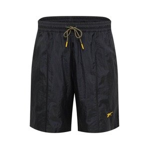 Reebok Sport Sportovní kalhoty žlutá / černá