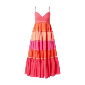 Twinset Letní šaty  oranžová / jasně oranžová / pink / pastelově červená