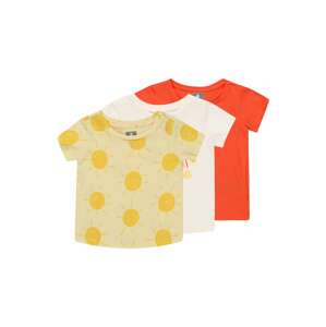 GAP Tričko 'SPRING' žlutá / oranžově červená / bílá