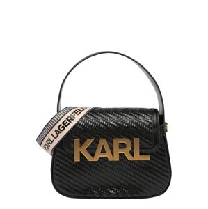 Karl Lagerfeld Kabelka 'K/Letters Woven'  černá / zlatá