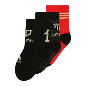 ADIDAS PERFORMANCE Sportovní ponožky béžová / šedá / červená / černá