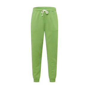 AMERICAN VINTAGE Kalhoty  krémová / trávově zelená
