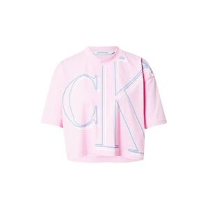 Calvin Klein Jeans Tričko  růžová / světlemodrá / bílá