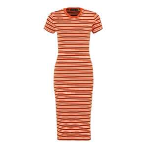 Polo Ralph Lauren Šaty oranžově červená / černá / bílá