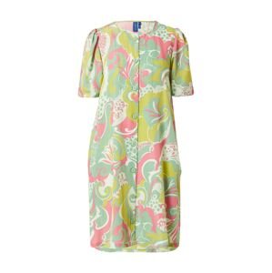 Résumé Košilové šaty 'MILEYRS'  zelená / pink / bílá