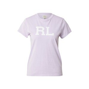 Polo Ralph Lauren Tričko  pastelová fialová / bílá