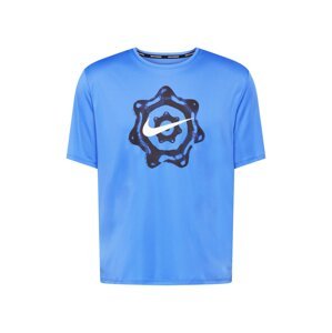 NIKE Funkční tričko 'MILER' modrá / marine modrá / bílá