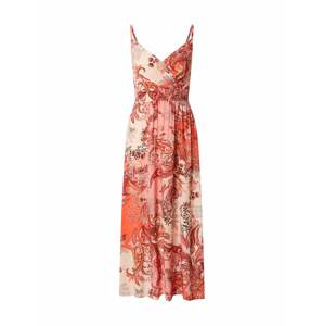 Hailys Letní šaty 'Gila'  krémová / oranžová / růžová / červená