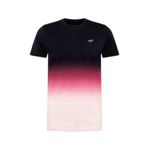 HOLLISTER Tričko  pink / růžová / černá / bílá